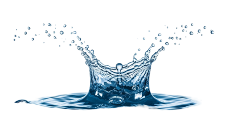 Moment of impact a water droplet s crown of splash art in a dark void capturing transient beauty