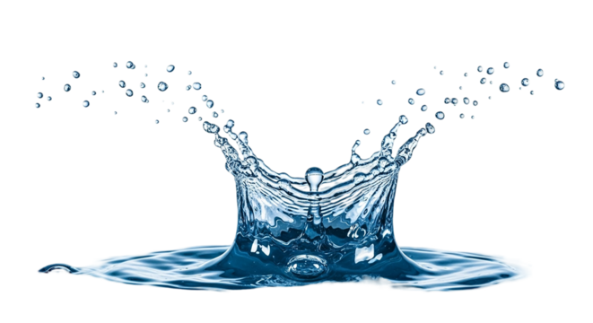 Moment of impact a water droplet s crown of splash art in a dark void capturing transient beauty