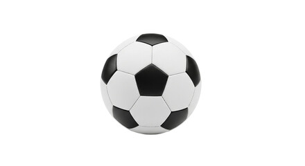 A classic soccer ball ready for the game representing passion and skill against black backdrop in