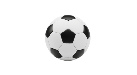 A classic soccer ball ready for the game representing passion and skill against black backdrop in
