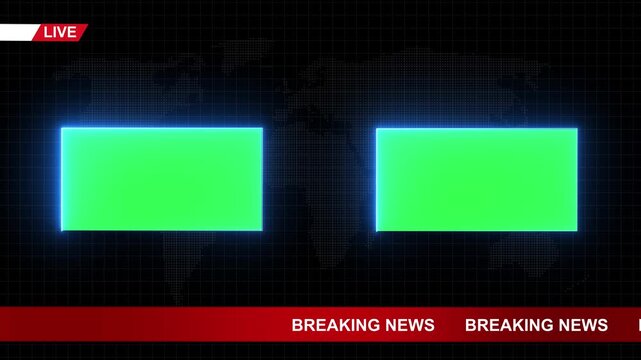3d breaking news intro animation with global cyber earth background. breaking news template intro with 3d text and spinning earth for tv broadcast. futuristic breaking news opener with 3d badge. 