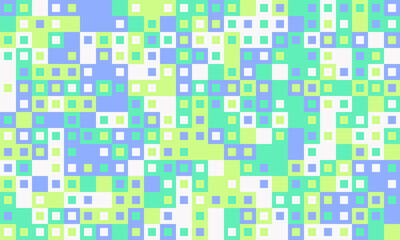Abstract pastel square mosaic pattern.  Perfect for website backgrounds, textile designs, or playful branding.  This vibrant, pixelated texture evokes feelings of energy and creativity.