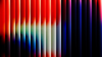 Abstract background with vertical lines and a blend of red, blue, and green tones creating a vibrant design