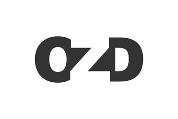 OZD logo design. Initial letter O Z D bold font style for tech startups, consulting, corporate branding. Creative company name, headlines typography identity, trendy logotype.
