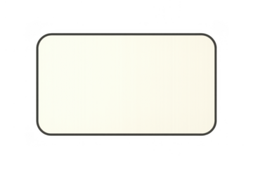 Blank textured frame with rounded corners and a border providing empty space for text, images, or design elements, on a transparent background