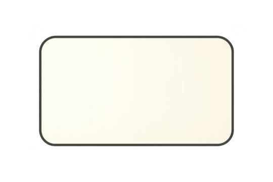 Blank textured frame with rounded corners and a border providing empty space for text, images, or design elements, on a transparent background