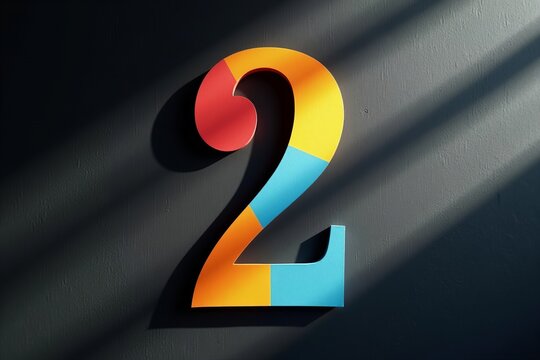 Close-up of a vibrant paper paragraph symbol casting a bold shadow on a textured black background