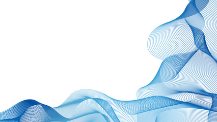 流れるようなライン  青いデジタルイメージ背景素材
Flowing lines blue digital image background material