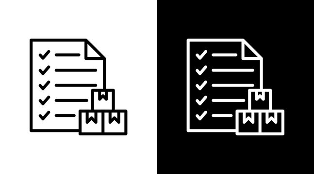 Inventory With Icon Set Design