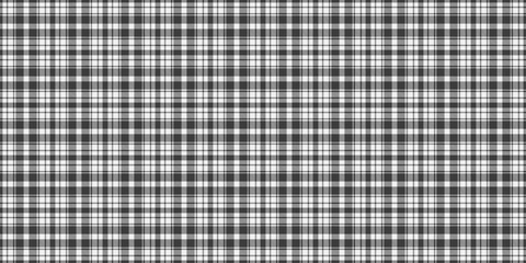 Classic black and white plaid pattern. Traditional design for textile, fabric, or paper backgrounds. Versatile for fashion, crafts, or digital use.