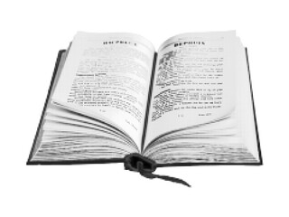 Fototapeta premium Open book in halftone style, for World Book Day, dotted texture, pop art. Vector