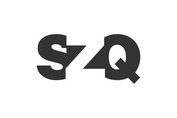 SZQ logo design. Initial letter S Z Q bold font style for tech startups, consulting, corporate branding. Creative company name, headlines typography identity, trendy logotype.