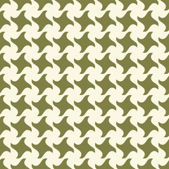 Elegant olive green and beige abstract geometric seamless pattern.  Perfect for textile design, wallpaper, website backgrounds, and modern branding.