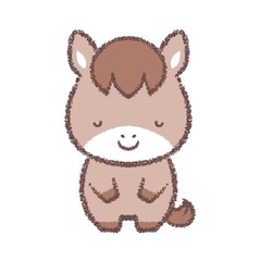 お辞儀をするウマ