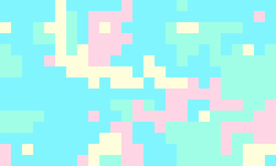Abstract pastel pixel art background.  Soft, dreamy colors create a playful, modern aesthetic perfect for websites, social media, or playful branding.