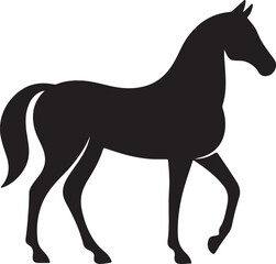 Stylized horse illustration with vibrant color palette