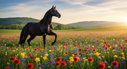 horse in the field