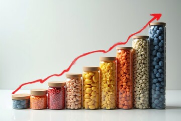 Ecommerce Business Growth Illustrated Through Unique Bar Graph of Product Stacks