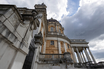 TURIN, ITALY, APRIL 1, 2025 - Basilica of Superga in Turin, Pedmont, Italy