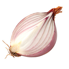 Red onion isolated on a transparent background

