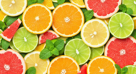 Obraz premium citrus fruit slices