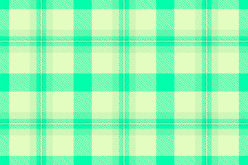 Vibrant plaid pattern in light yellow and mint green hues. Seamless textile design with intersecting lines and classic tartan feel. Ideal for backgrounds, apparel,  design.