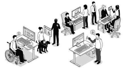 Versatile vector graphic design featuring a spectrum of colors and clean typography suitable for diverse applications and branding projects