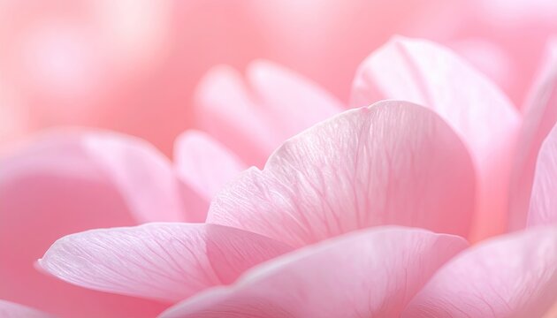 Delicate Pink Flower Petals Macro with Soft Focus and Dew Drops for Romantic Floral Beauty and Springtime Imagery - Powered by Adobe