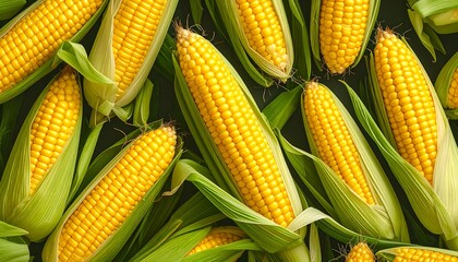 Fresh Corn on the Cob - A Vibrant and Healthy Harvest.