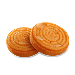 Delicious glazed cookies dessert food photography sweet treats baked goods pastries snack on transparent background