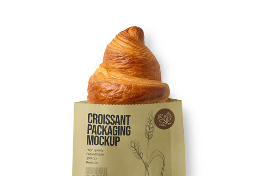 Croissant Package Mockup