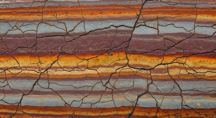 Layered Earth: A close-up view reveals intricate layers of earth, showcasing the beauty and complexity of the natural world, with its fascinating textures and colors.