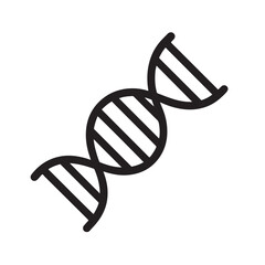 DNA Double Helix Icon With White Background Keywords: DNA, helix, double helix, science