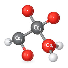 carbon dioxide formula on white background isolated