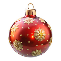 christmas ball on white background isolated 3d illustration