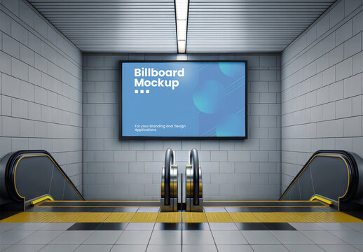 Subway Billboard Mockup 192