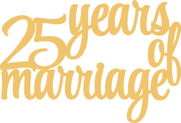 25 years of marriage