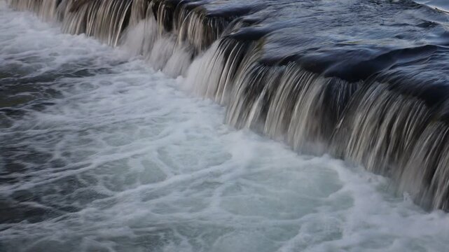 River Cavado waterfall in Adaufe, Braga. Portugal