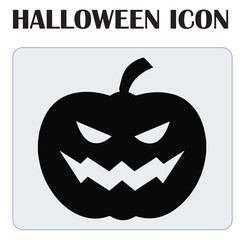 Halloween vector icon illustration showcasing spooky elements like pumpkins, ghosts, bats, and haunted designs, perfect for seasonal graphics and decorations