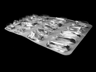 Used medication packaging