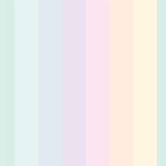 Fototapeta premium Rainbow Pastel vertical striped seamless pattern background for baby goods, fashion textiles, graphics. Vector illustration.