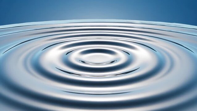 Rippled Water Surface with Calm Blue Tones