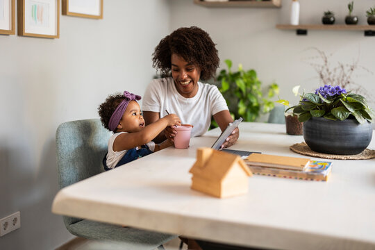 Mother and child enjoying quality time together