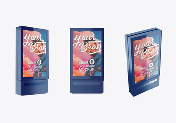 Street Signboard Mockup