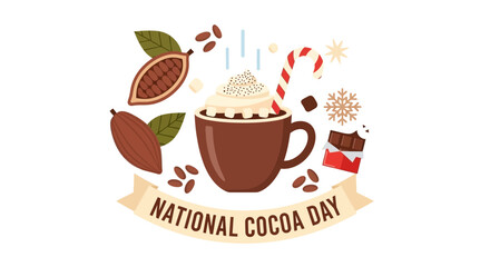 Celebrating National Cocoa Day with a Delicious Hot Chocolate and Festive Decorations