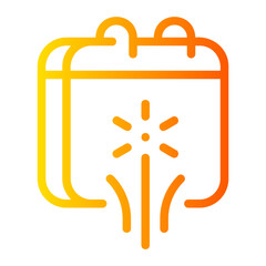 calendar gradient icon