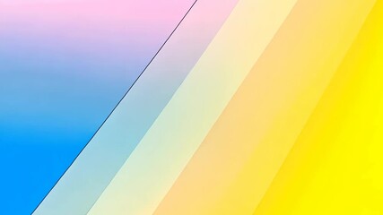 Smooth animation of pastel color gradients and geometric lines creating a modern and abstract background - Powered by Adobe