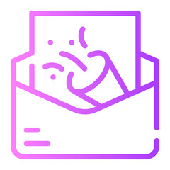 invitation gradient icon