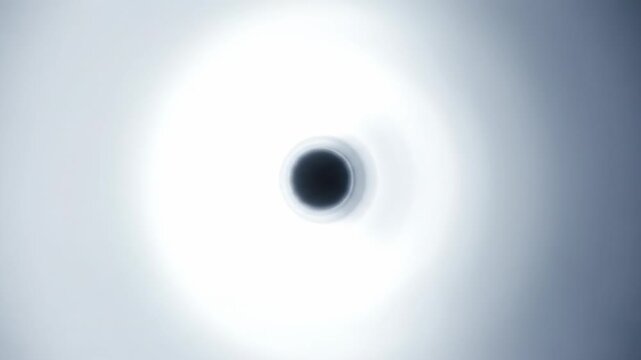 Digital illustration of a human eyeball looking through a keyhole, a vector icon on a compact disk displaying data technology