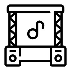 concert line icon